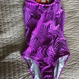 Speedo Kids Swim One Piece - Purple Swirl